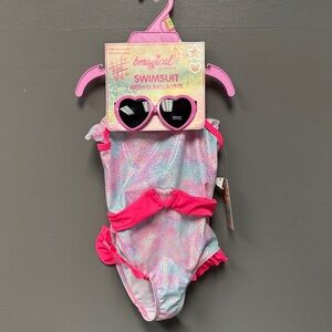 btween Bmagical Pink and Sparkly Swimsuit